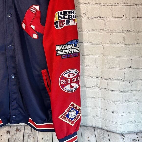 Boston Red Sox Mens MLB 7 Time World Series Champions Jacket size XL - Picture 2 of 9
